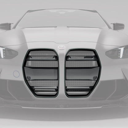 BMW M3 G80 Sedan Carbon Fiber Front Grill (without ACC)-Revozport