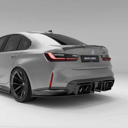 BMW M3 G80 Carbon Fiber Rear Diffuser Revozport
