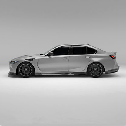 BMW M3 G80 Carbon Fiber Side Skirts - Revozport