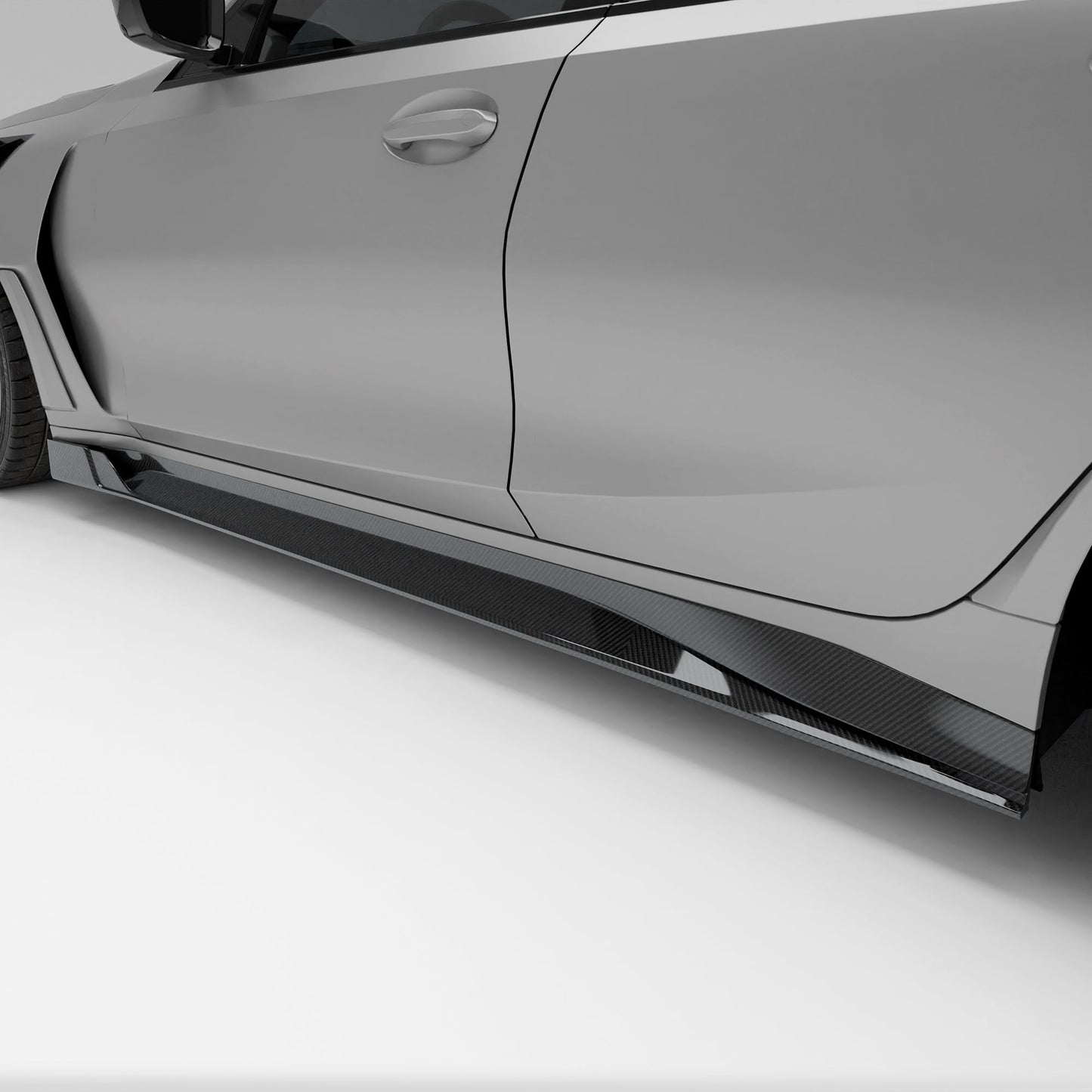 BMW M3 G80 Carbon Fiber Side Skirts - Revozport
