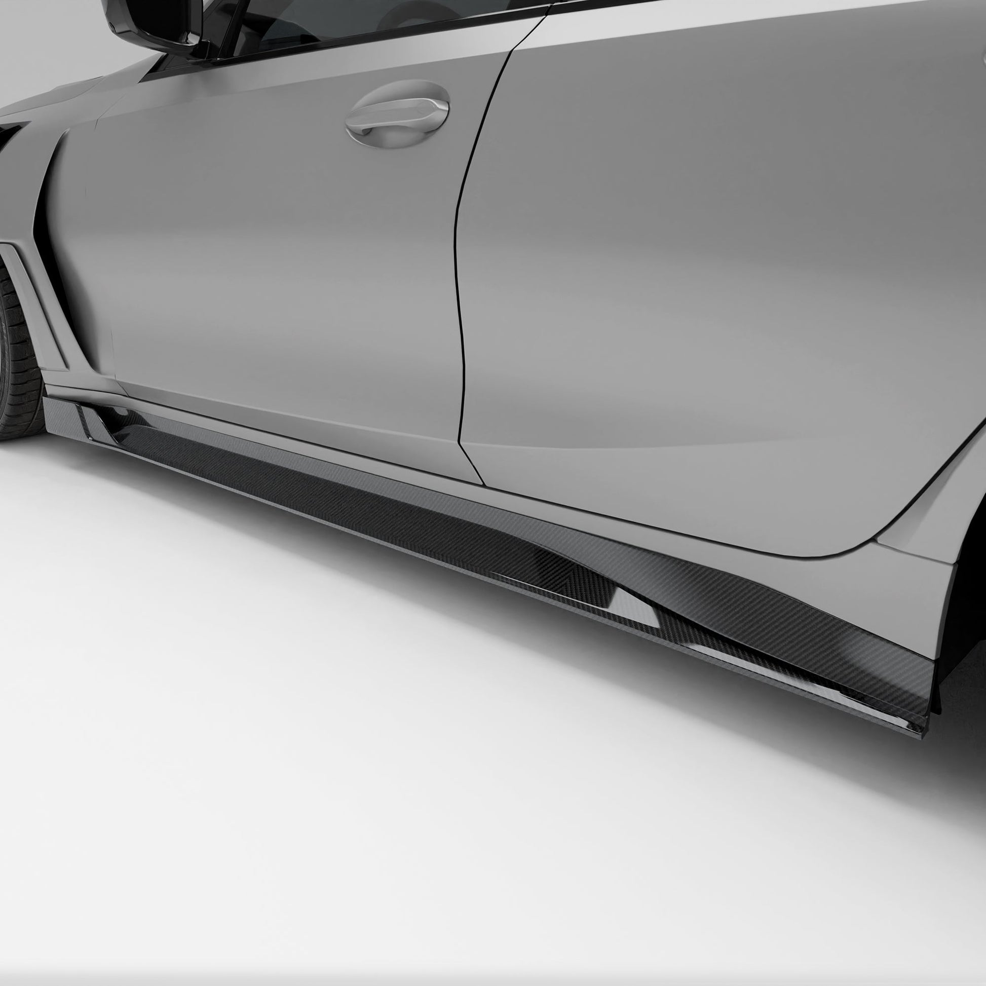 BMW M3 G80 Carbon Fiber Side Skirts - Revozport