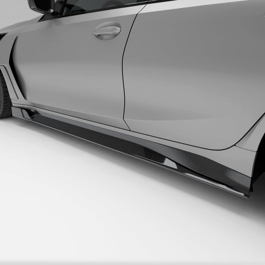 BMW M3 G80 Carbon Fiber Side Skirts - Revozport