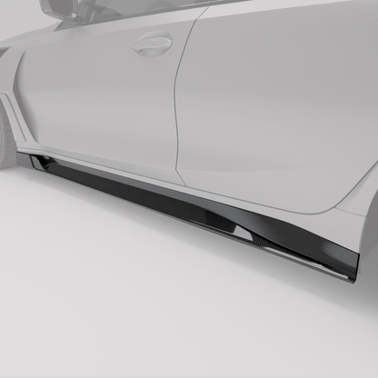 BMW M3 G80 Carbon Fiber Side Skirts - Revozport