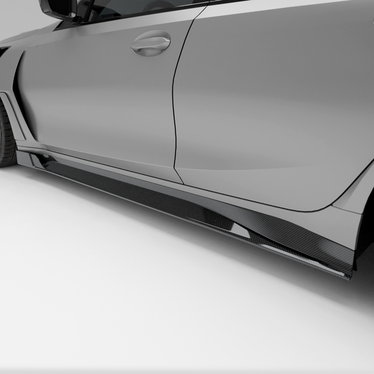 BMW M3 G80 Carbon Fiber Side Skirts - Revozport