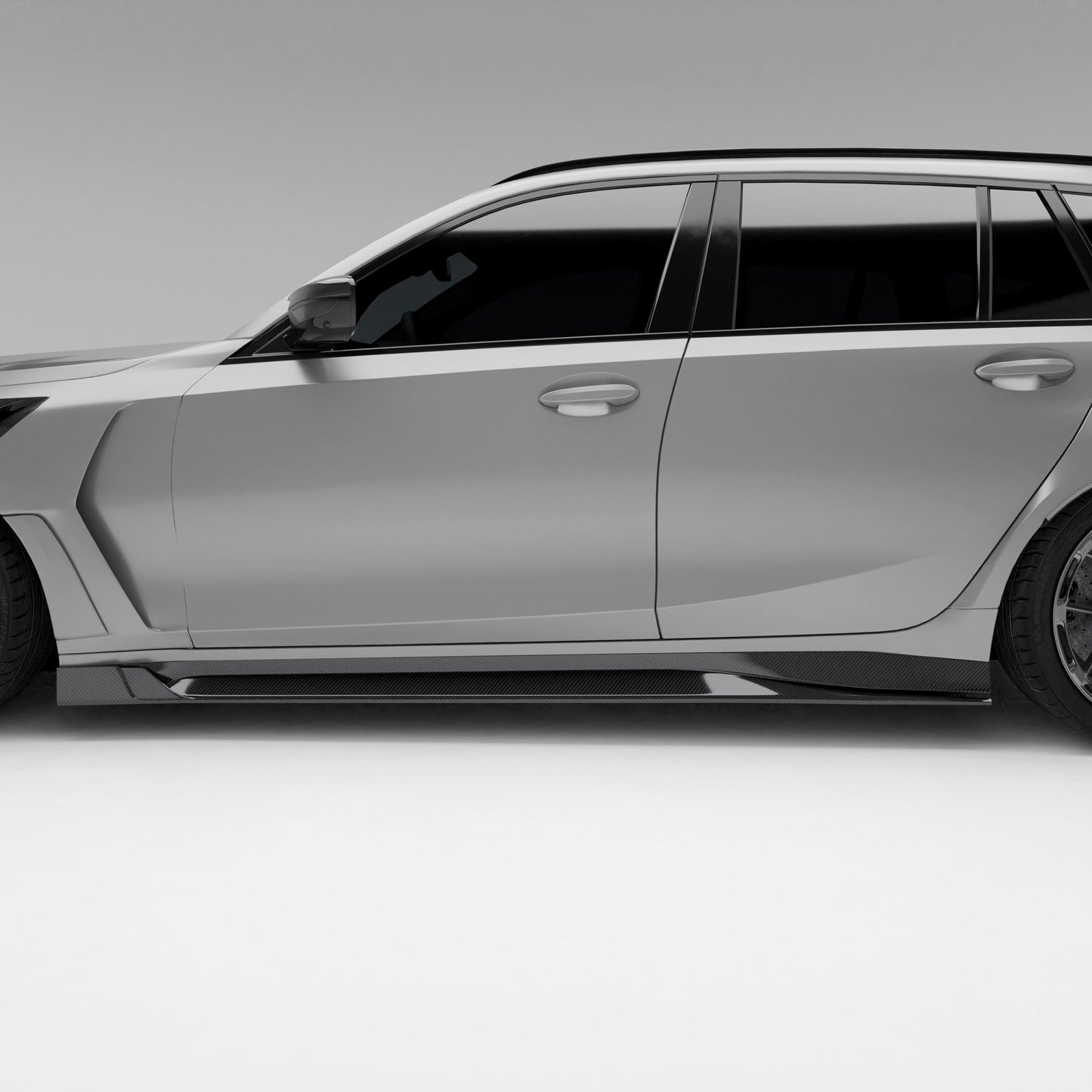 BMW M3 G81 Carbon Fiber Side Skirts - Revozport