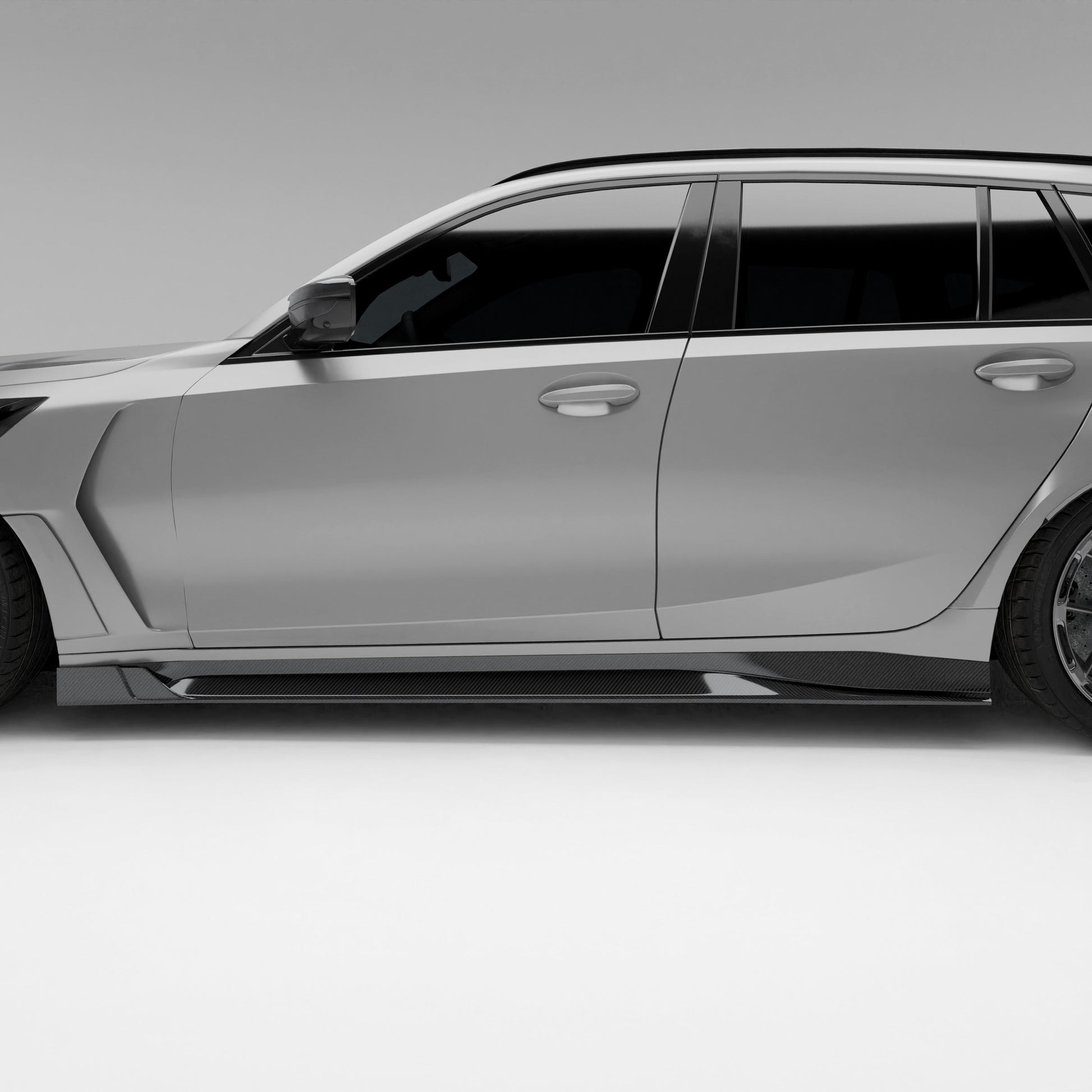 BMW M3 G81 Carbon Fiber Side Skirts - Revozport