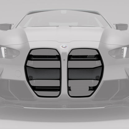 BMW M4 G82 Carbon Fiber Front Grill（with ACC） - Revozport