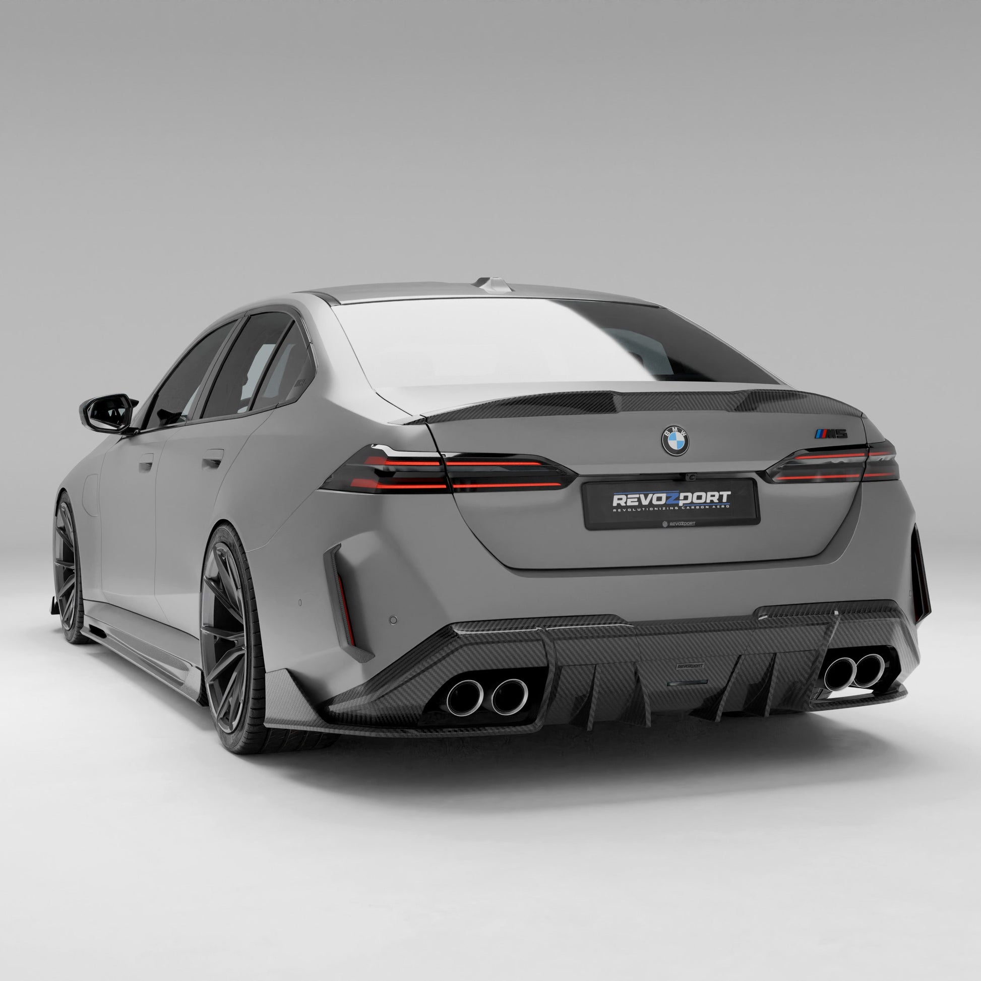 BMW M5 G90 Carbon Fiber Rear Diffuser - Revozport