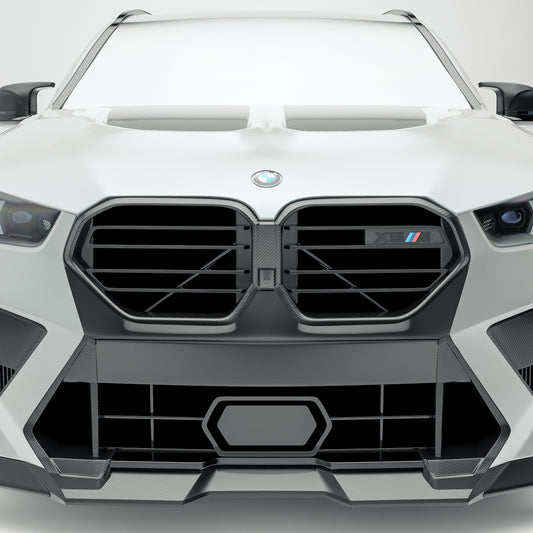BMW X5M F95 LCI Carbon Fiber Front Grill - Revozport