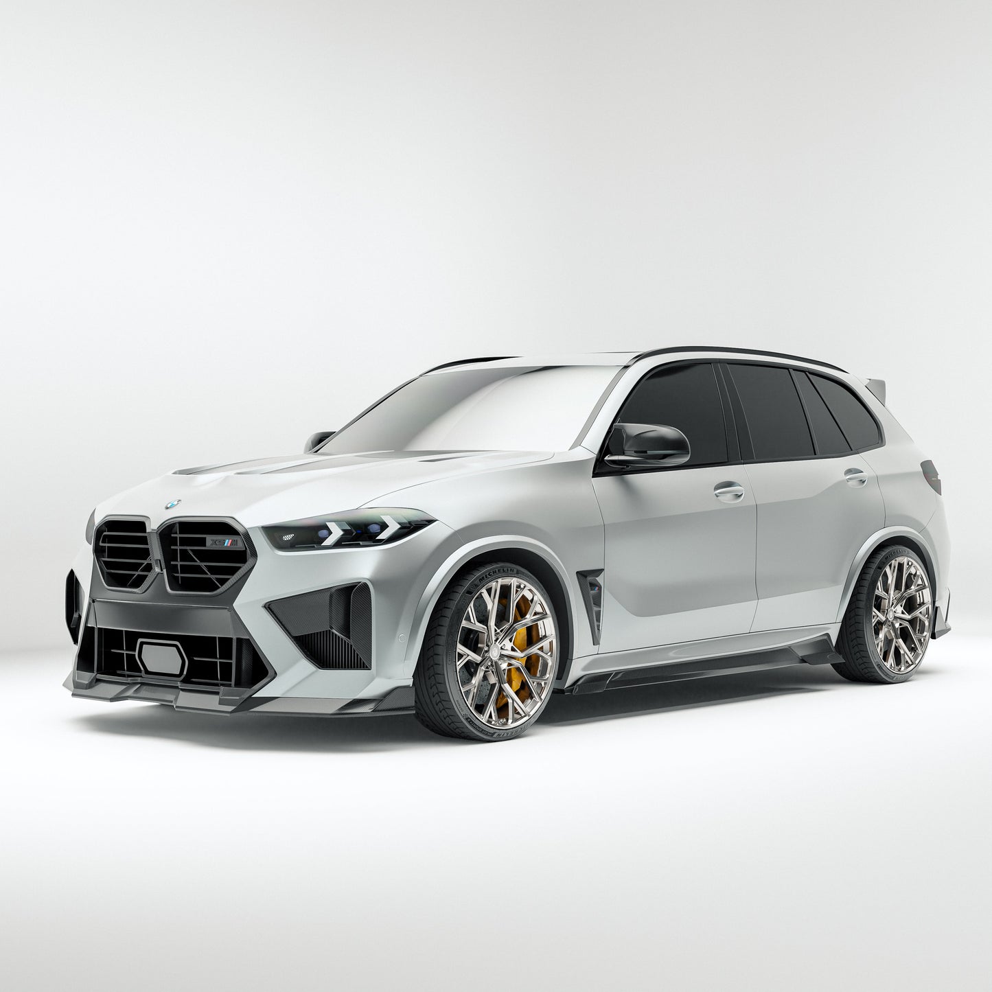 BMW X5M F95 LCI Carbon Fiber Front Lip - Revozport