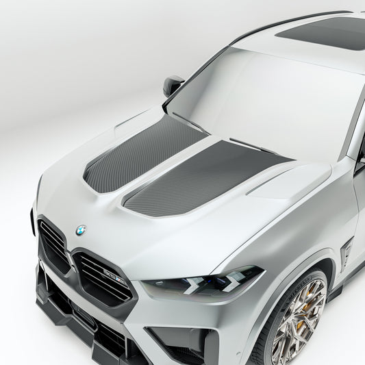 BMW X5M F95 LCI Carbon Fiber Hood - Revozport