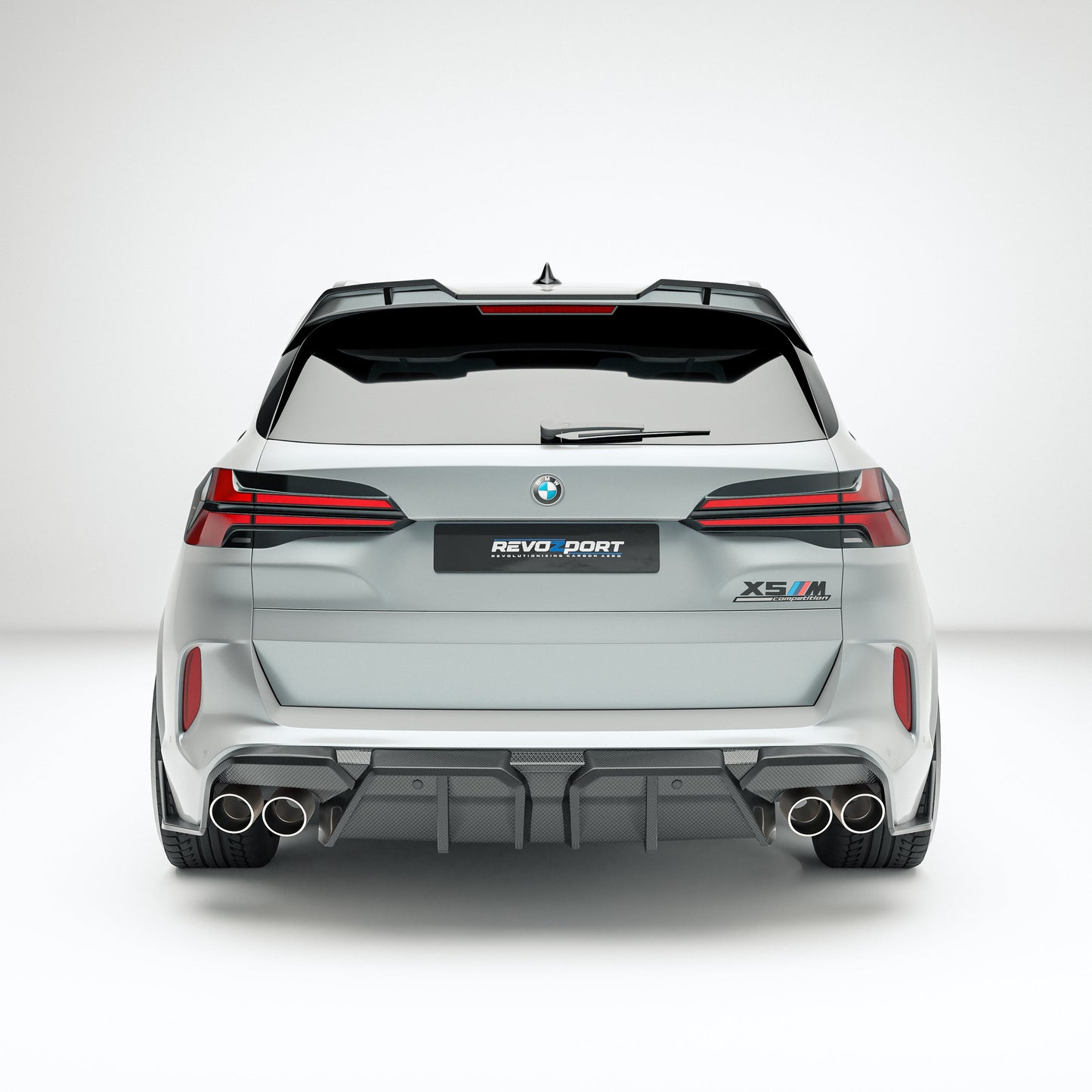 BMW X5M F95 LCI Carbon Fiber Rear Diffuser - Revozport