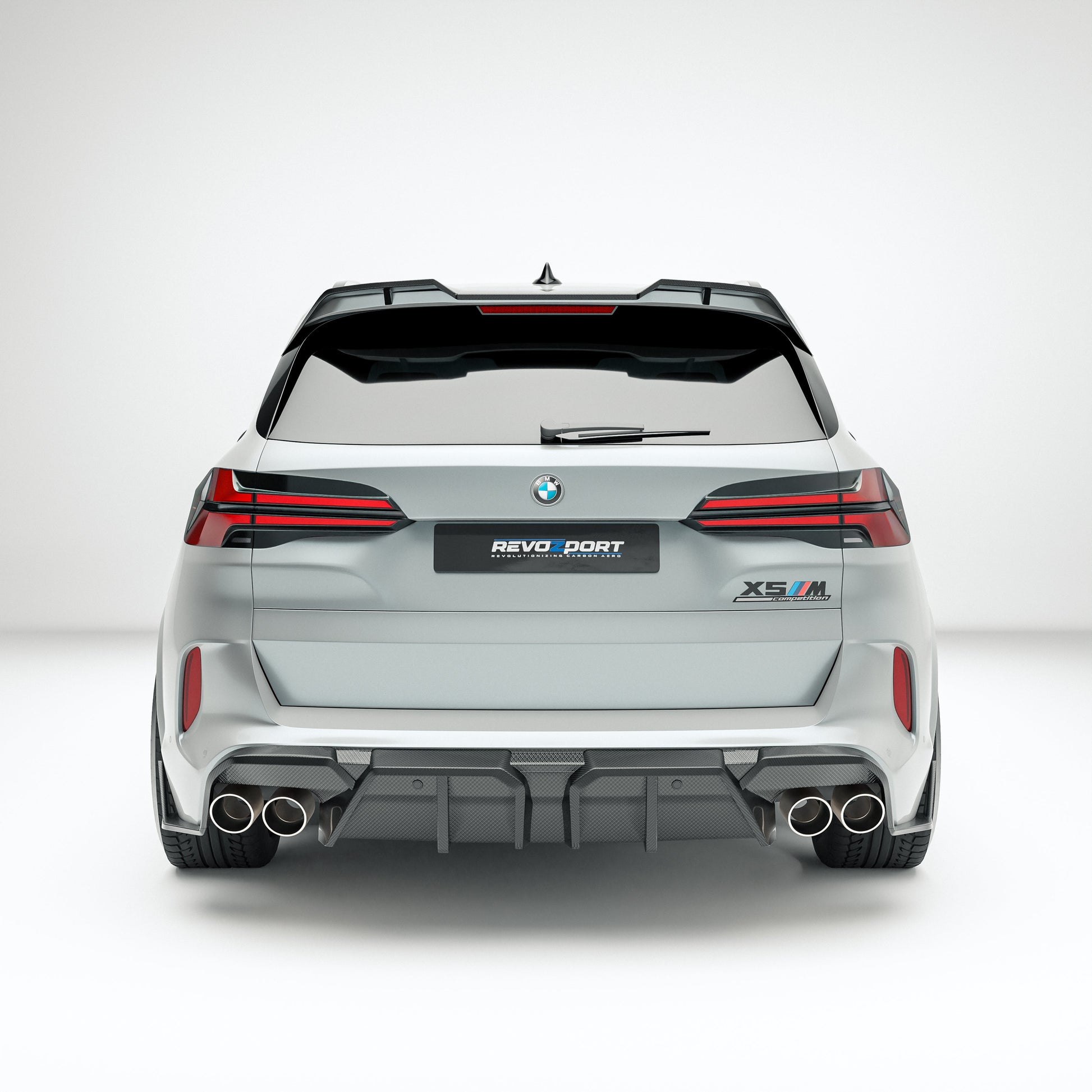 BMW X5M F95 LCI Carbon Fiber Rear Diffuser - Revozport