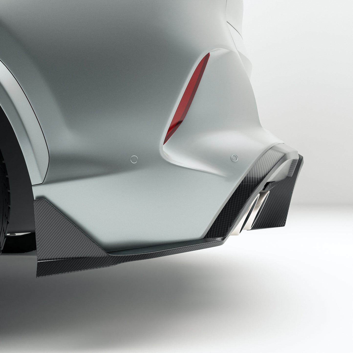 BMW X5M F95 LCI Carbon Fiber Rear Diffuser - Revozport