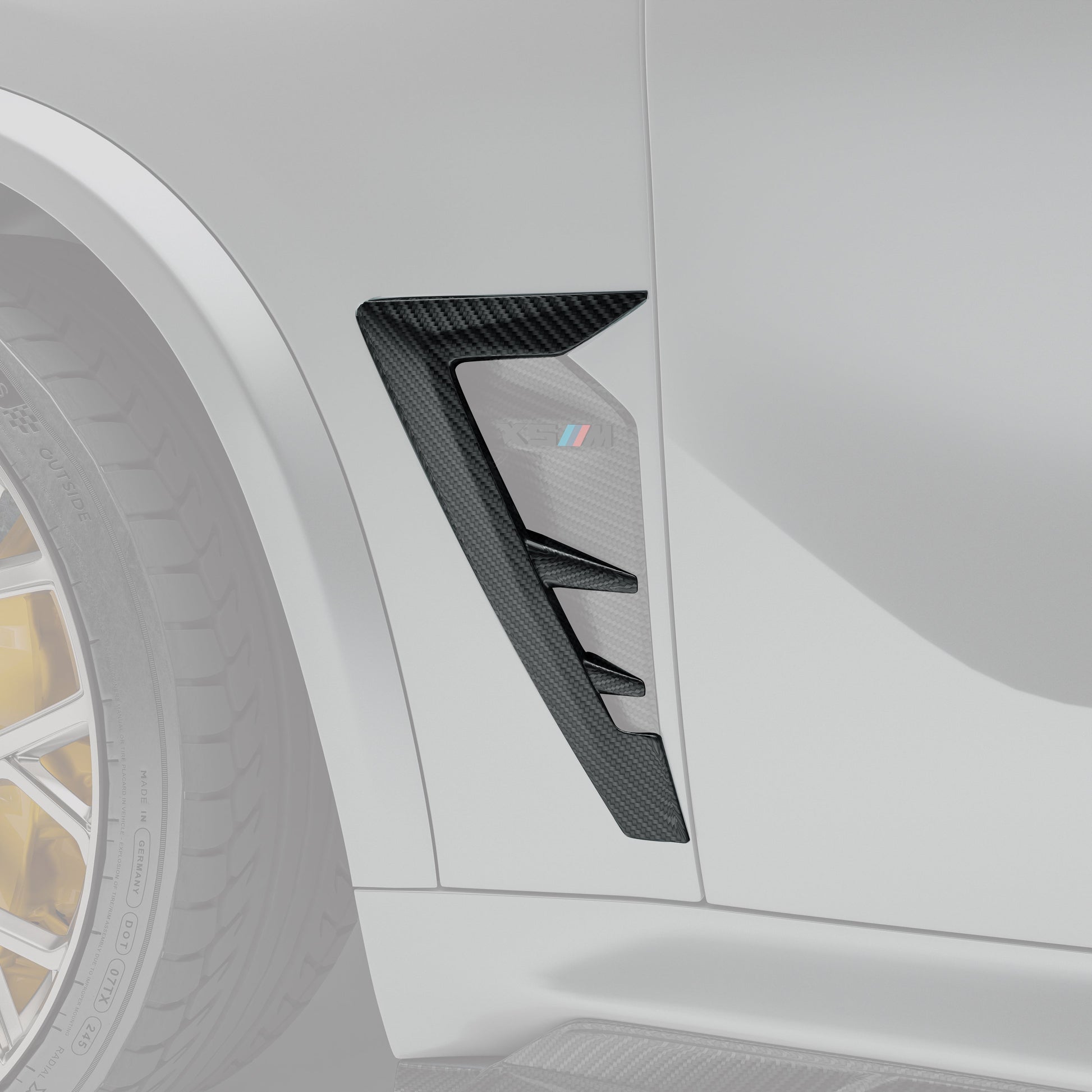 BMW X5M F95 LCI Carbon Fiber Side Vents - Revozport