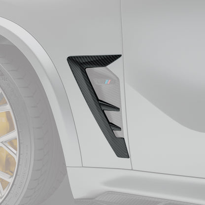 BMW X5M F95 LCI Carbon Fiber Side Vents - Revozport