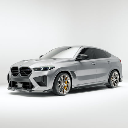 BMW X6M F96 LCI Carbon Fiber Front Lip - Revozport