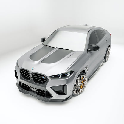 BMW X6M F96 LCI Carbon Fiber Front Lip - Revozport
