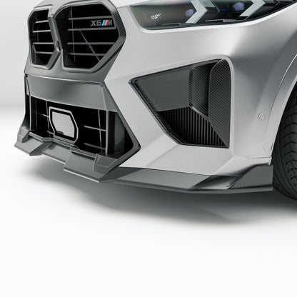 BMW X6M F96 LCI Carbon Fiber Front Lip - Revozport