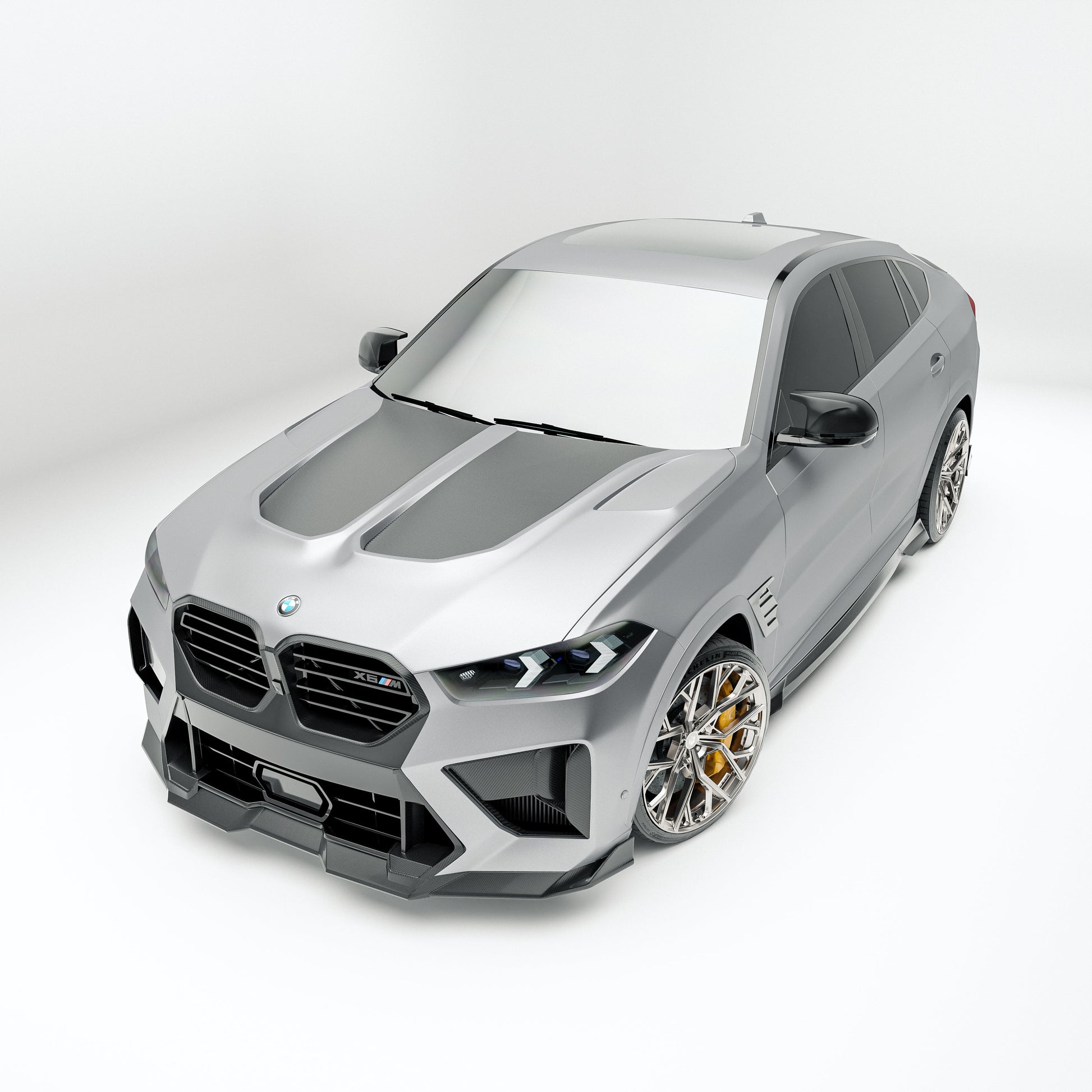 BMW X6M F96 LCI Carbon Fiber Hood - Revozport