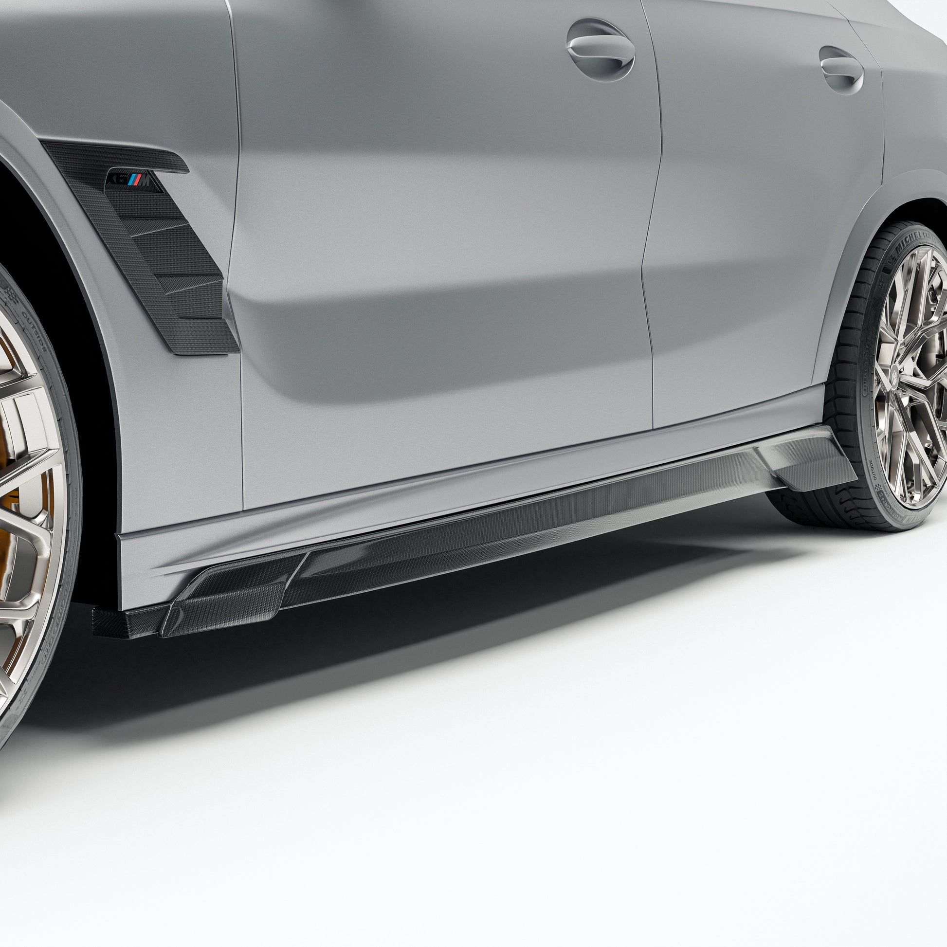 BMW X6M F96 LCI Carbon Fiber Side Vents - Revozport