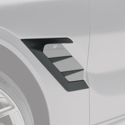 BMW X6M F96 LCI Carbon Fiber Side Vents - Revozport