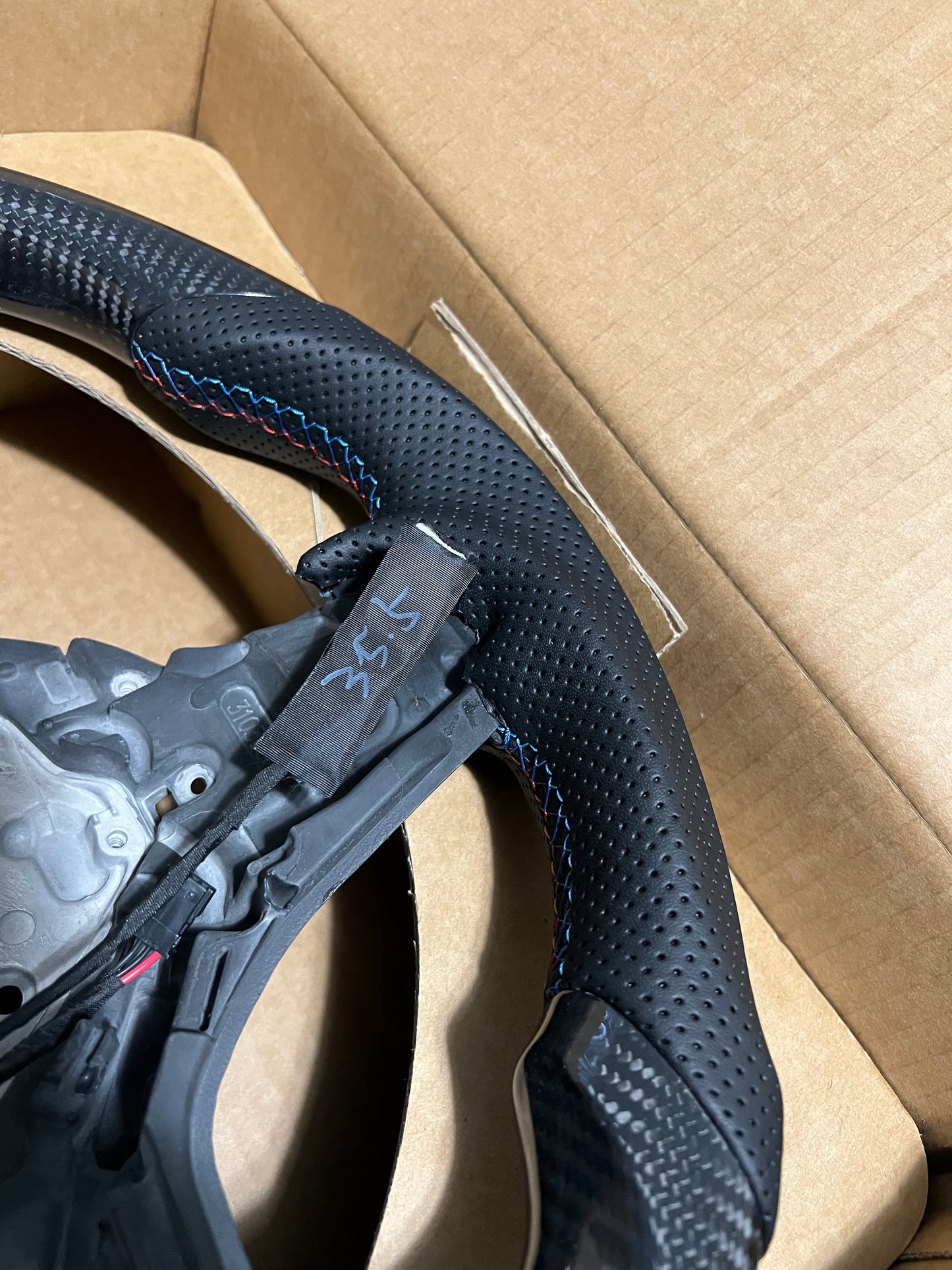BMW G83 M4 carbon fiber steering wheel interior