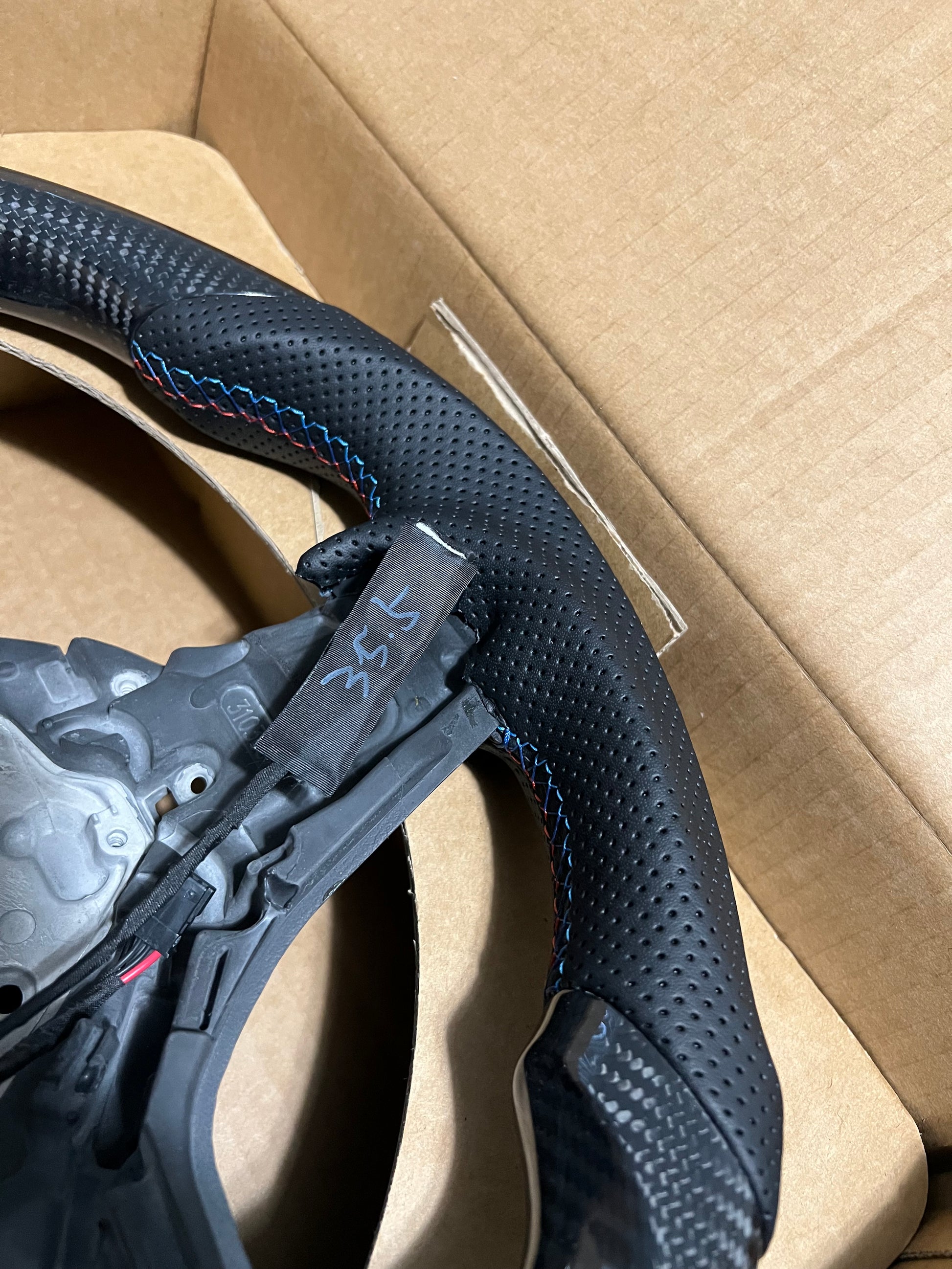 BMW G83 M4 carbon fiber steering wheel interior
