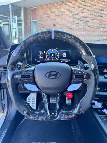 Elantra N Custom Carbon Fiber Steering Wheel