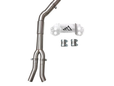 MAD BMW G8x M3 M4 S58 Resonated Single Midpipe (Brace Included)