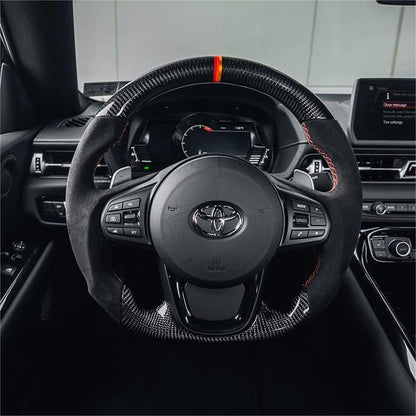 Toyota Supra Custom Carbon Fiber Steering Wheel (A90)