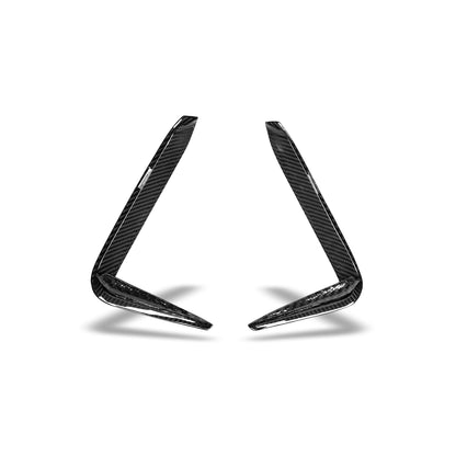 BMW M8 F91 F92 F93 Carbon Fiber Rear Bumper Canards